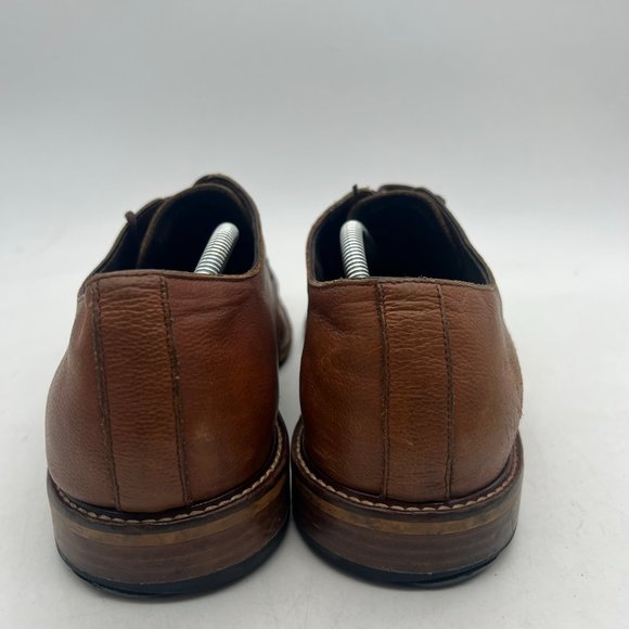 Aston Grey Shoes Men`s Size 12 Orlando Dress Oxford Brown Leather  plain Toe - Picture 9 of 10